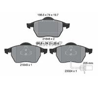 Textar 2184903 Front Axle Disc Brake Pad Set Fits Ford Seat VW