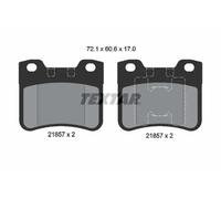 Brake pads 2185701 TEXTAR for CITROËN SAXO