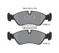 Brake pads 2186201 TEXTAR for OPEL DAEWOO