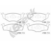 Brake pads 21866 10 702 00 BRECK for VW SEAT SKODA