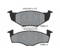Front Brake Pads For Disc Fits Seat Arosa Skoda Fabia VW Fox Lupo TEXTAR 2186602