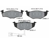 Textar Front Brake Pads 2186801 - Genuine OE Full Set of 4 for Skoda and VW