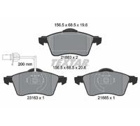 Textar 2188501 Front Axle Disc Brake Pad Set Fits VW