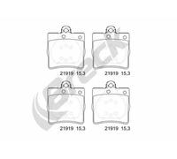 Brake pads 21919 00 702 00 BRECK for MERCEDES-BENZ CHRYSLER