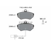 Textar Front Brake Pads fits Audi A4 VW Passat FWD B6 8E2 2194504