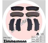 BRAKE PAD SET DISC BRAKE 21947.155.1 FOR TOYOTA 1KZ-T/TE 3.0L 4cyl LAND CRUISER