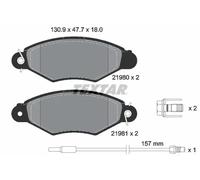 Textar Front Brake Pads fits Renault Kangoo Nissan Kubistar 2198003