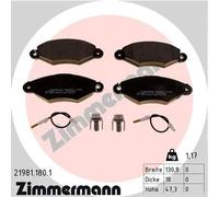 Brake pads 21981.180.1 ZIMMERMANN for RENAULT KANGOO Express KANGOO