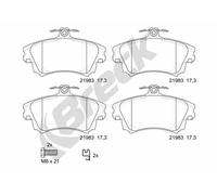Brake pads 21983 00 701 10 BRECK for MITSUBISHI VOLVO