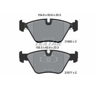 Textar 2199003 Front Axle Disc Brake Pad Set Fits BMW