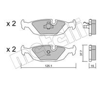 Brake pads 22-0070-0 METELLI for VOLVO SAAB