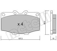 BRAKE PAD SET DISC BRAKE 22-0109-0 FOR TOYOTA BANDEIRANTE/SUV/Pickup 4/RUNNER