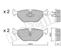 Brake pads 22-0125-0 METELLI for BMW 3 5 5 Touring 7 3 Coupe 3 Convertible