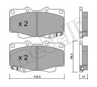 metelligroup 22-0129-1 - Made in Italy - Brake Pads