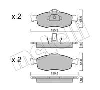 Brake pads 22-0146-0 METELLI for FORD MONDEO MONDEO Saloon MONDEO Turnier