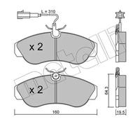 BRAKE PAD SET DISC BRAKE 22-0155-1 FOR PEUGEOT BOXER/Bus/Van/FURGON FIAT 2.8L
