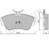 BRAKE PAD SET DISC BRAKE 22-0164-0 FOR VW CARAVELLE/EUROVAN/IV/Bus/TRANSPORTER