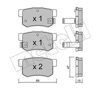 Brake pads 22-0173-0 METELLI for SUZUKI FIAT ROVER HONDA MG