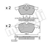 BRAKE PAD SET DISC BRAKE 22-0181-2 FOR SKODA OCTAVIA/Combi VW NEW/BEETLE 1.8L