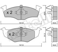 BRAKE PAD SET DISC BRAKE 22-0206-1 FOR VW FLIGHT/CLASSIC JETTA/III DERBY POLO