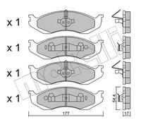 Brake pads 22-0218-0 METELLI for JEEP WRANGLER CHEROKEE GRAND CHEROKEE