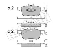 New Brake Pad Set, disc brake for MG ROVER:75,MG ZT,MG ZT- T,75 Sedan