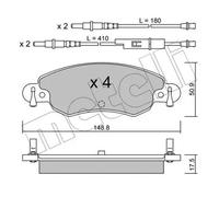 BRAKE PAD SET DISC BRAKE 22-0330-0 FOR CITROEN C5/II/Break 6FY /6FZ 1.7L 4cyl