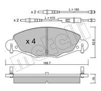 BRAKE PAD SET DISC BRAKE 22-0332-0 FOR CITROEN C5/II/Break 4HP /4HR /4HT 2.2L