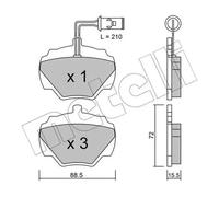 Brake pads 22-0353-1 METELLI for LAND ROVER RANGE ROVER DISCOVERY I