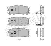 BRAKE PAD SET DISC BRAKE 22-0358-0 FOR VAUXHALL FRONTERA/Mk/II HAVAL 4cyl 2.0L