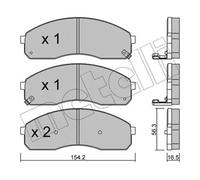 BRAKE PAD SET DISC BRAKE 22-0374-0 FOR KIA CARNIVAL/II/SEDONA PREGIO/Bus/GRAND