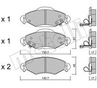 BRAKE PAD SET DISC BRAKE 22-0421-0 FOR TOYOTA 2SZ-FE 1.3L 2NZ-FE 1.3L 4cyl ECHO