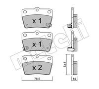 metelligroup 22-0431-0 - Brake Pads