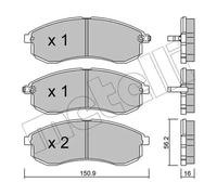 Brake pads 22-0482-0 METELLI for MITSUBISHI L200