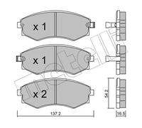 BRAKE PAD SET, DISC BRAKE 2205180