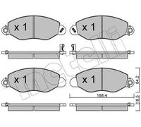 Brake pads 22-0536-0 METELLI for FORD TRANSIT Bus TRANSIT Van