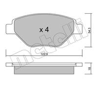 Brake pads 22-0543-0 METELLI for RENAULT MEGANE II MEGANE II Saloon