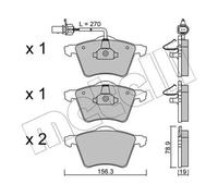 1201124 Original Front Brake Pads Ford Galaxy MK1 1995-2006 Genuine OEM