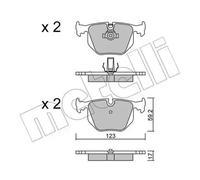 metelligroup 22-0560-0 Brake Pads, Made in Italy