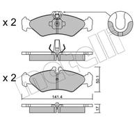 Brake pads 22-0571-0 METELLI for MERCEDES-BENZ VW