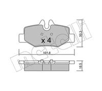 Brake pads 22-0576-0 METELLI for MERCEDES-BENZ VITO / MIXTO Van VITO Bus VIANO