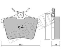 metelligroup 22-0602-0 Brake Pads, Made in Italy