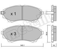 BRAKE PAD SET DISC BRAKE 22-0610-0 FOR FORD AUSTRALIA MAZDA PROCEED/DRIFTER 3.0L