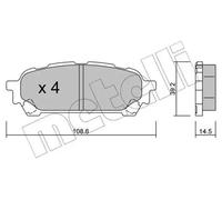 New Brake Pad Set, disc brake for SUBARU:IMPREZA Estate,IMPREZA Saloon