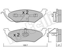 Brake pads 22-0624-0 METELLI for CHRYSLER TACUMA Mk II