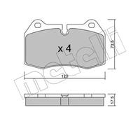 Brake pads 22-0645-0 METELLI for BMW 8 7