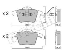 metelligroup 22-0688-0 - Brake Pads