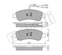 Brake pads 22-0710-1 METELLI for CITROËN PEUGEOT FIAT OPEL