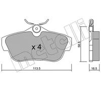Brake pads 22-0712-0 METELLI for FIAT PEUGEOT CITROËN