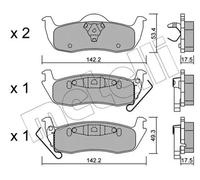 BRAKE PAD SET DISC BRAKE 22-0720-0 FOR JEEP GRAND/CHEROKEE/III/SUV COMMANDER